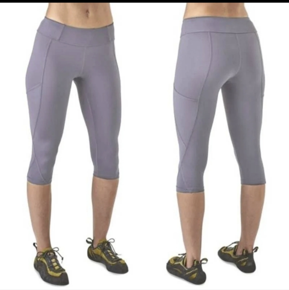 Patagonia Fina Rock Climbing Crops Smokey Violet Cropped Leggings Size Medium
